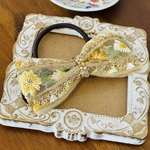 Creamインド刺繍リボンヘアゴム