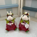 羊毛着ぐるみイチゴうさぎ