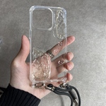 クリア スマホショルダー Inorganic  ニュアンス  iPhoneケース 透明感  夏にピッタリ 水  涼しい