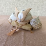 ちりめん細工:ちりめんのかぶと飾り(19)