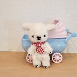 約9.5cm テディベア☆ホワイトわんこ