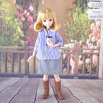 リカちゃん服＊デニムミニスカート（ビンテージカラー）＊ブライス