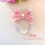 再販🎀カチューシャ②ピンクツイード💖🎀
