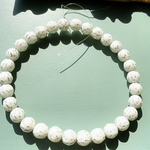 SALE【1連30コセット】#czech beads #チェコビーズ　orange 8㍉　white/silver