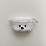 airpods/airpods3/airpods4/airpodspro　白いわんちゃん