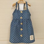 フロントボタンキャミソール(デニムブルー)