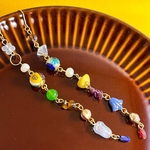 色asobi イタリアンビーズのロングピアス(イヤリング)