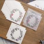 ★4月新入荷★[樂意] [LY-141] 花果圏(Flower and Fruit Wreath) コラージュ バラメモ(各種合計30枚)