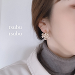 Mar.23＊TSU BUTSU BU beige ベージュ春色カラー　サージカルステンレスイヤリング可能　#minne_new