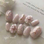 SAKURA luminous flower nail さくらのルミナスフラワーネイル