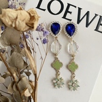 ブルーストーンピアス