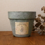アンティーク風リメイク鉢5号(pale green)
