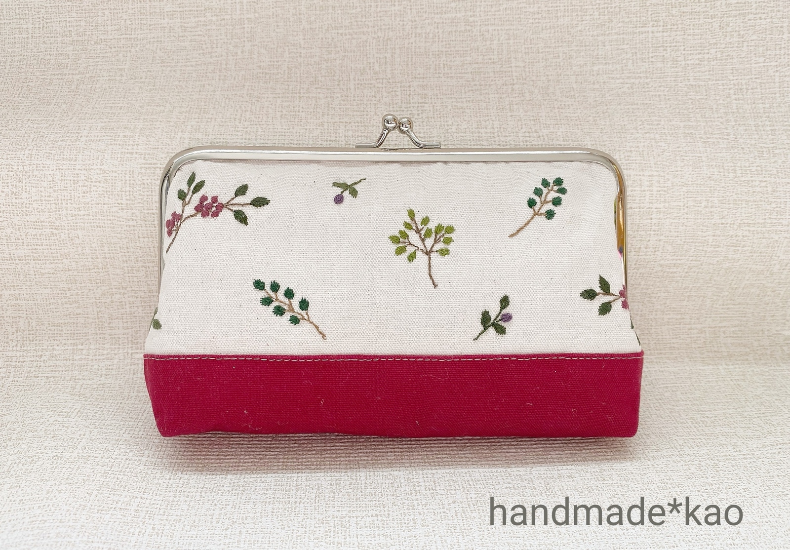 『スーちゃん』お花の刺繍入りふわふわグラニー風トートバッグ★ハンドメイド フラワー 刺繍 オーガンジー トートバッグ レディース