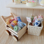 手芸屋さんのお楽しみカート＆布巻入りバスケット♪