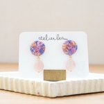 【送料無料】（small）まぁるにチェコビーズゆらゆらイヤリング かピアス