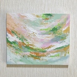 spring breeze＊キャンバス原画　絵画　抽象画　テクスチャーアート