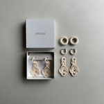 [new] 3way MSNOM rattan モチーフ NO.4ピアス・イヤリング