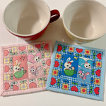 レトロ可愛いコースター☆2枚セット