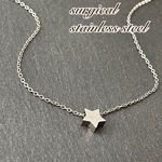 ミニスターネックレス ステンレスネックレス ステンレスチェーン 金属アレルギー対応 星ネックレス