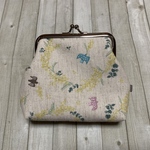 ＊SALE＊【ミモザバード】がま口ポーチ L