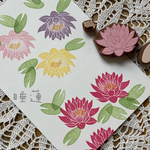 ☆睡蓮はんこ☆ 受注作製　持ち手なし　けしごむはんこ　