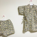 甚平♡小花柄 茶色