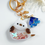 選べる 12星座 チャーム付き おひつじ座 〜 おとめ座 の販売ページ ✿︎シマエナガちゃん ✿ シャカシャカキーホルダー 、 キーリング