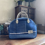m408 miniボストンbag(デニムパッチ)