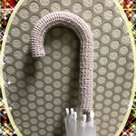 傘の持ち手カバー♪さらさら春夏用コットン明るいベージュ　受注制作