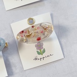 小さなドライフラワーミニヘアクリップ 