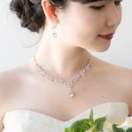 【リニューアル】◇ネックレス＆ピアスorイヤリング◇ Festin de Fleurs-フェスタン・ドゥ・フルール　ウェディング　ブライダル　ボタニカル　オケージョン　4