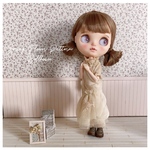 ミニチュア ドールハウス 背景ボード 壁 床 ブライス リカちゃん １／６ 家具 オビツ 棚 机 ドール ドール家具 カスタムブライス ハンドメイド シャビーシック 小物