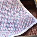 #57.刺し子ふきん  【筋なし麻の葉】＊送料無料
