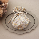 まんまる巾着ポーチ/リバティプリント ハンナローズ