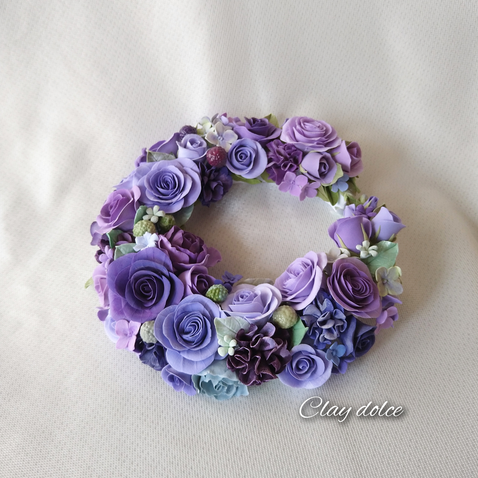 クレイフラワー✨大きなアレンジ✨薔薇・百合・カラー✨ハンドメイド