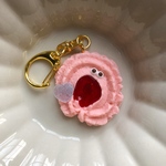 おばけクッキーのキーホルダー　マシュマロカラー
