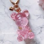桜色🌸くまさんレジンキーホルダー  