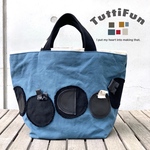 tuttifun＊黒のmaru 帆布バック