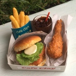 【A】チキンフィレバーガーセット