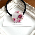 レジン  flower moon  ヘアゴム