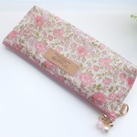 LIBERTY　リバティ　Felicite　フェリシテ　33P　ビニコのマチ付クリアポケットペンケース(18.5×6.5×3cm)