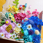 プリザーブドフラワー花材　ハーバリウム花材　レジン花材　ドライフラワー花材　花材　キャンドル花材　お花　紫陽花　花かんざし