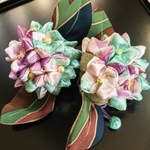 紫陽花袋　匂い袋　吊るし飾り