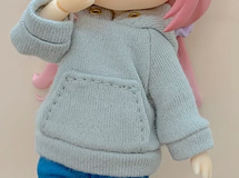 オビツ11 パーカー　ペールグリーン