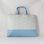 入園入学準備に◎　レッスンバッグ女の子　花柄/水色/ペールカラー