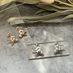 【Luxe.】import select スター　パール　ピアス　シルバー