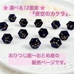 選べる 12星座 『 夜空のカケラ 』小ぶりピアス 、 小さめイヤリング 星モチーフイヤリング ★ 六角形ピアス 金属アレルギー対応 ネイビーブルー の 空ピアス (おひつじ座〜おとめ座の販売ページ)