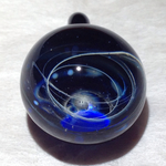 ぐるぐる宇宙のペンダントTOP　青3