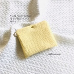 Mサイズ　NUBI   Pastel yellow母子手帳ポケット　母子手帳ケース　イブル　ヌビ　B6サイズ　受注制作