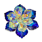 1個入り手作りお花パーツ（ブルー）